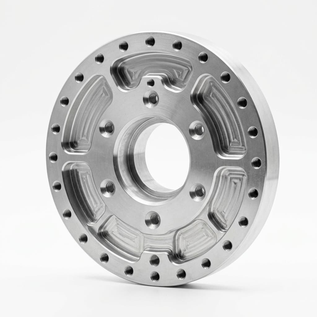 Custom CNC machined robot arm flange adapter plate