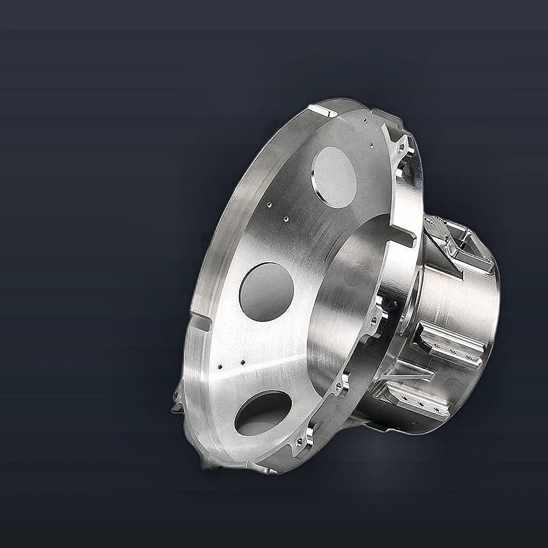 Five-axis CNC prototype visual for complex geometry and tolerance planning