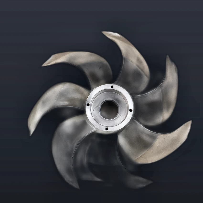 Advanced CNC 5-axis machining complex impeller structure