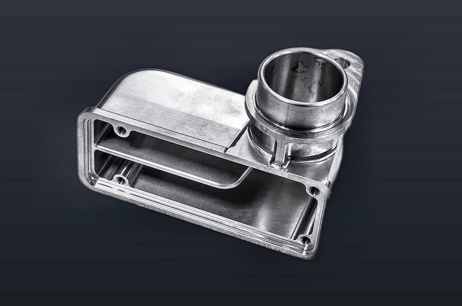 Complex CNC prototype housing visual for fast drawing-to-part execution
